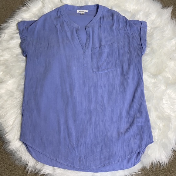 BeachLunchLounge lavender v neck blouse - Picture 10 of 12